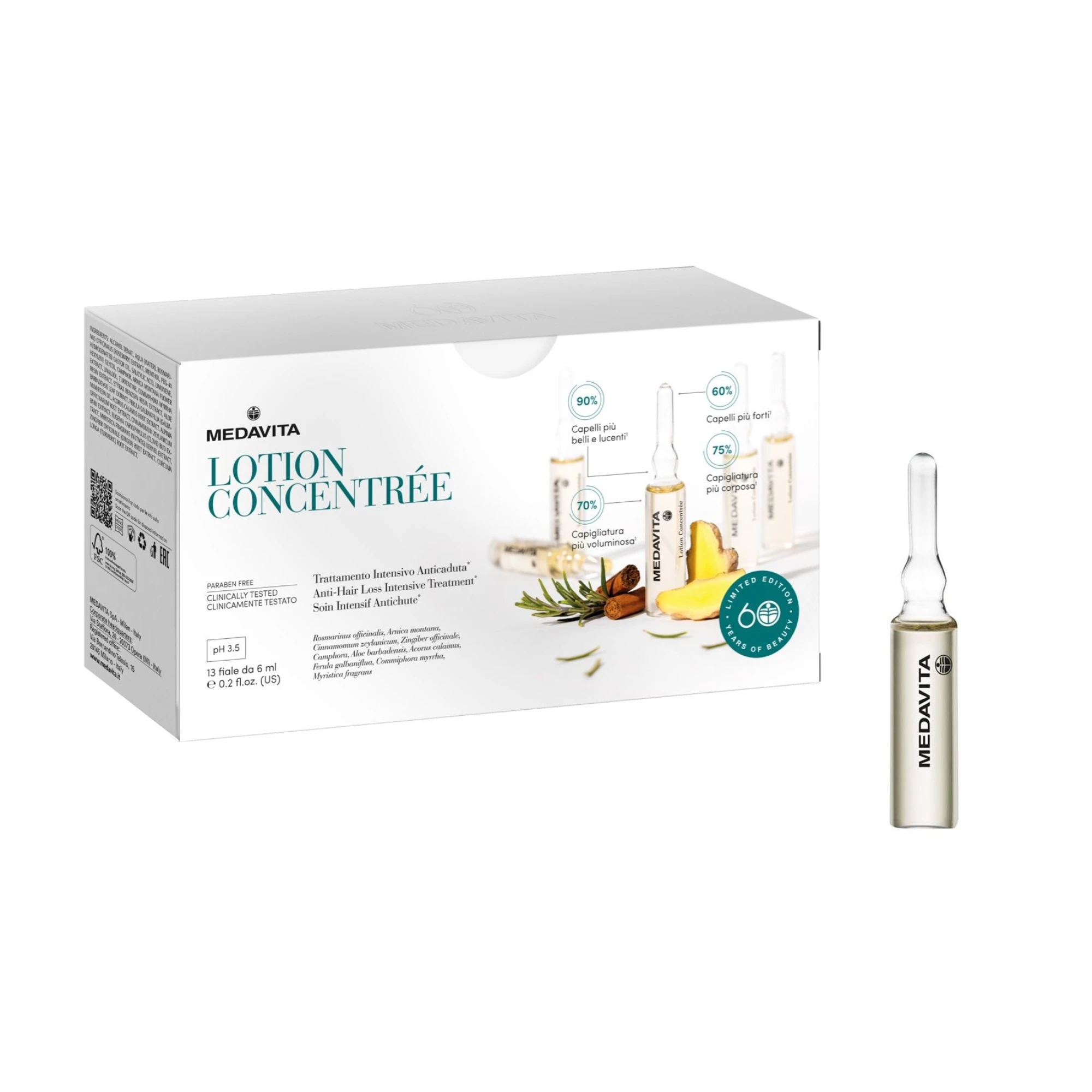 Інтенсивний лосьйон проти випадіння волосся в ампулах Lotion Concentrée
